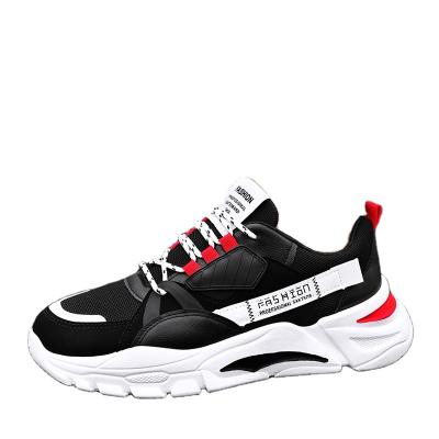 China Net Custom Logo Sneakers Men's Net Thick Bottom Thick Bottom Casual Shoes Student Fashion Fabric Casual Shoes Sport Dad Shoes for sale