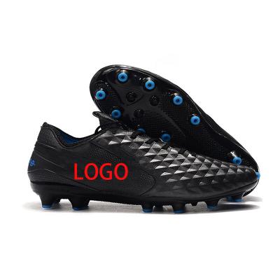 China Blue Sports Soccer Shoes Lightweight Mens Rubber High Top Sports Shoes Soccer Shoes For Men for sale