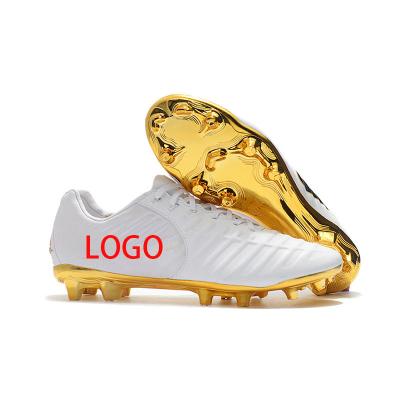 China Off-the-shelf and Customized Platinum Soccer Boots Mens Soccer Cleats New Boy Soccer Rubber Shoes for sale