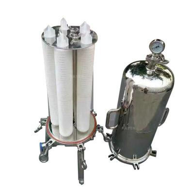 China food & Sanitary Plant Stainless Steel Housing Beverage Cartridge Filter Water Treatment And Chemical Liquid Treatment for sale