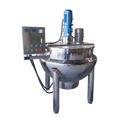 China Heating Electric Mixer Homogenizer Tank Vapor Liquid Cheap Emulsifying Mixing Tank With Agitator Stainless Steel Lined Tank for sale