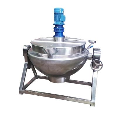 China Vegetable Processing Factory Best Price Industrial Cooking Stainless Steel Heating Electric Jacketed Kettle for sale