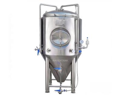 China Fermenter 1000 L Stainless Steel Dimple Jacket Brewery Machine Beer Beer Fermentation Tank for sale