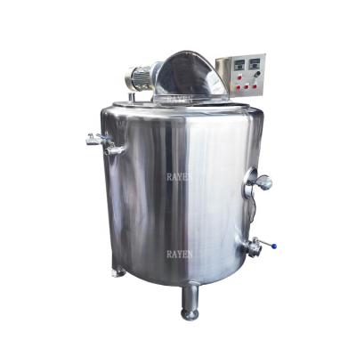 China Food Processing Stainless Steel SUS304 Or 316L Mixing Storage Tank Holding Chocolate Electric Heating Mixing Tank for sale