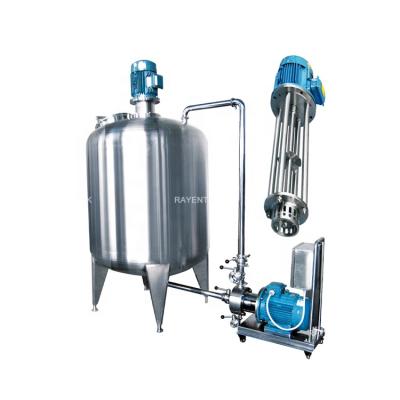 China Stainless Steel Double Tank High Shear Mixer Shaft Mixer Cowles Liquid Emulsifying Mixer for sale