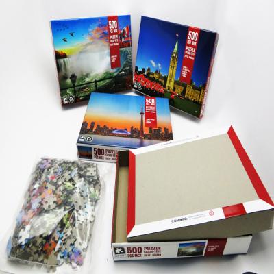 China Cartoon Toy 500 Pcs Paper Puzzle New for sale