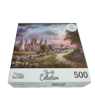 China 500pcs cartoon toy puzzles in carton box for sale