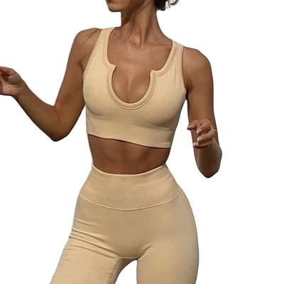 China OEM Breathable Autumn Winter Sports Wear Sleeveless Women's Long Pant Yoga Sets Fitness and Yoga Wear for sale