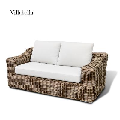 China Weather Resistant Rattan Sofa Patio Garden Furniture Leisure Modern Weaving Comfortable Woven Outdoor Sofa for sale