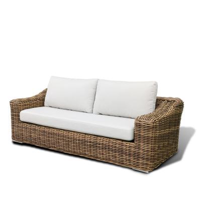 China Luxury Hotel Sofa Outdoor All Weather Rattan Weather Resistant Durable Wicker Furniture Garden Sets With Aluminum Frame for sale