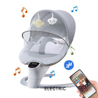 China Hot-selling Product Eco-friendly Product Guarantee Quality Materials Electric Baby Swing Rocking Chair Music Timer Baby Electric Swing for sale