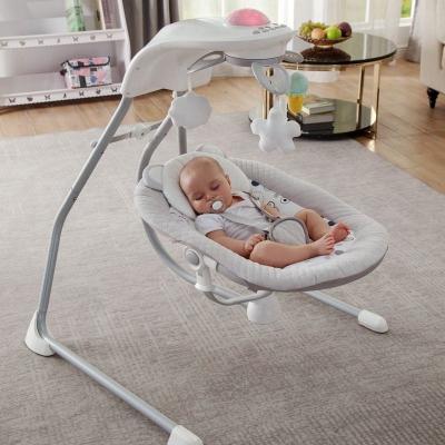 China New DesignBaby Eco-friendly Materials VAVASOO Electric Swing Rocking Chair Music Timer Baby Swing Bouncer for sale