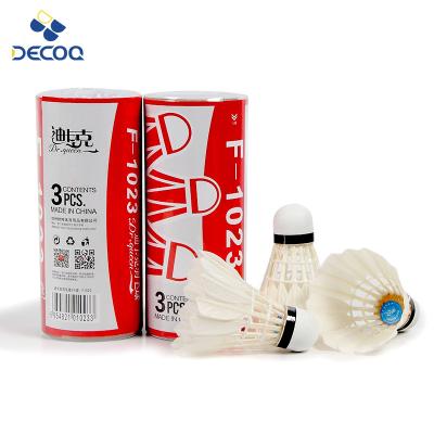 China High Quality Trainning DECOQ Duck Feather Compound Cork Badminton Shuttlecock For Professional Game for sale