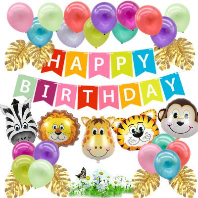 China Happy Birthday Animal Balloon Birthday Balloons Holiday Decorations Animal Balloons Letter Balloon for sale