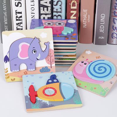 China Montessori Eco - Friendly Material Toys Souptoys 3D Puzzles Wooden Toy for sale