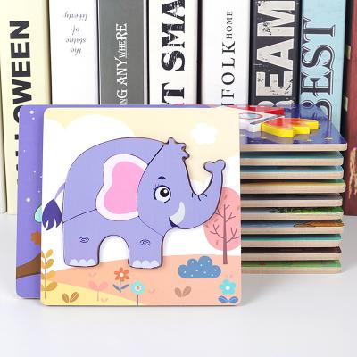 China Montessori Souptoys Eco-friendly Material Wooden 3D Puzzle Wooden Toy for sale