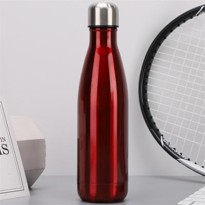 China Fashionable Metal Tumbler White 304 Stainless Steel 500ml Drinking Insulated Stainless Vacuum Flask Sport Steel Water Bottle for sale