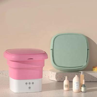 China Portable Mini Travel Home Foldable Washing Machine Mini Folding Dehydrated Sterilization Baby Clothes Underwear Seal with Dryer for sale