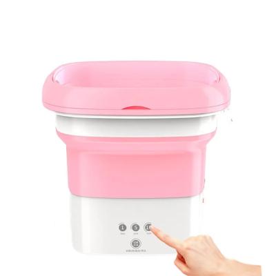 China 2023 hot sale mini portable folding Mini Washing Machine Household Underwear bangs large folding washing machine for sale