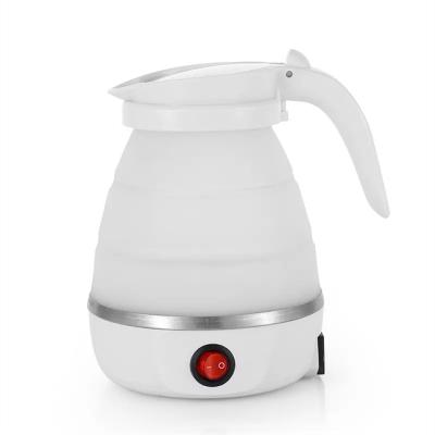 China Folding Pad Kettle /Auto Power-Dry Boil-out Pad 600ml/Folding Silicon Folding Kettle Water Displacement Kettle for sale