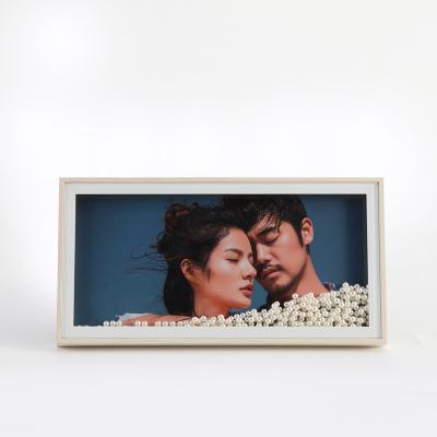 China Fashionable High Quality Rectangular Classic Picture Frame Wall Wood Picture for sale