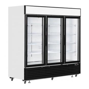 China refrigerador de enfriamiento de la exhibición de la bebida de la fan de cristal de la puerta 3 para la tienda y el supermercado en venta