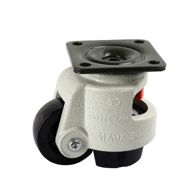 China PIVOT Heavy Duty Adjustable Universal Caster 750kg Metal Plate Wheel for sale