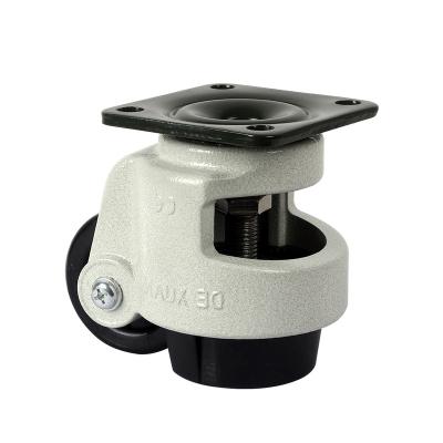 China PIVOT Adjustable Height 1000kg Heavy Duty Esd Plate Caster Wheel for sale