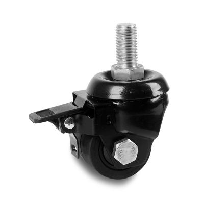 China PIVOT Stem Swivel Heavy Duty Nylon Caster Wheel With Brake for sale