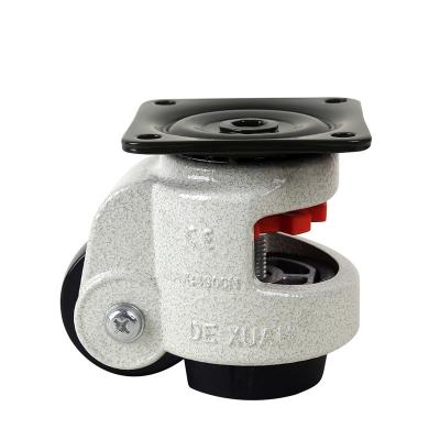 China PIVOT Nylon Retractable Industrial Leveling Heavy Duty Swivel Casters Wheel for sale