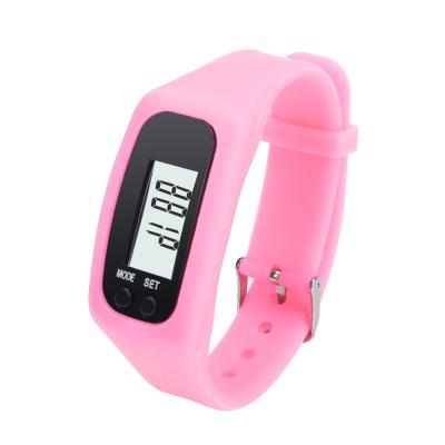 China Factory Wholesale Smart Silicone Wrist Step Counter Wrist Watch Pedometer For Kids for sale