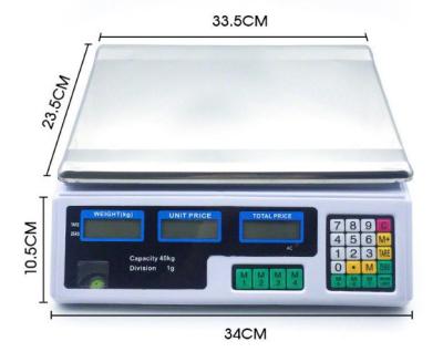 China Original Factory 2021 Ts-802 40kg Stainless Steel Electronic Digital and Stainless Steel Table Scale for sale