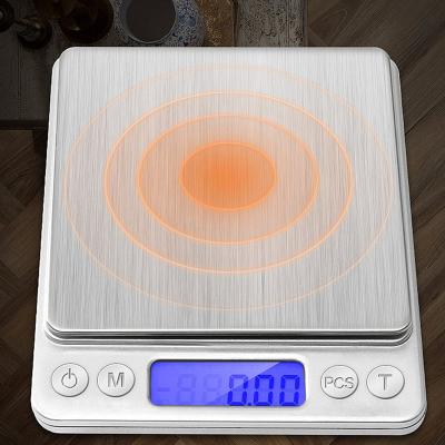 China Hot Selling Electronic Jewelry Scales Kitchen Scales 2000g/0.1g 12.7*11*2cm for sale