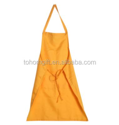 China Custom Size Logo Printed Promotional Polyester Material / Kitchen Garden Cooking Apron With Pocket for sale