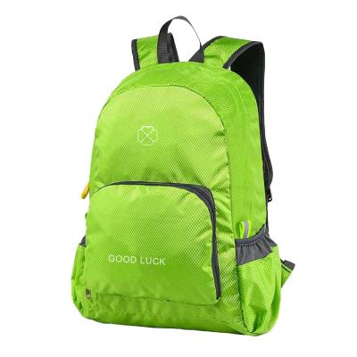 China Custom Outdoor Light Weight Promotional Camping Travel Bag Foldable Backpack Anti Theft for sale