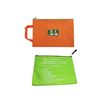 China Waterproof A4 Office File Folder Zipper Lock Mesh Color Package Clear Pvc Document Bag for sale