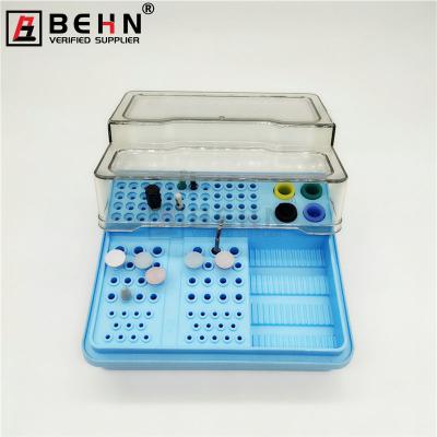 China Memory Plastic Dental Holder Table Supplies Root Canal Eodo File Holder Rotating Measuring Endodontic Block for sale