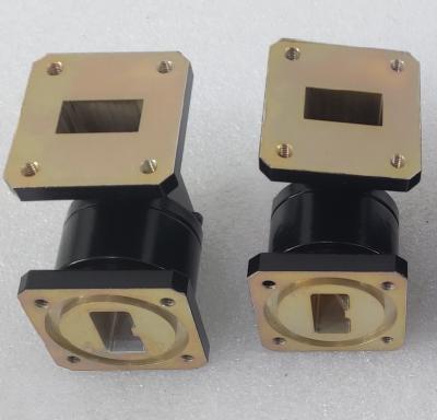 China Aluminum Alloy L type rotary joint for satellite antenna with frequency13.75- to 14.5GHz and can customizable waterproof rotary joint for sale