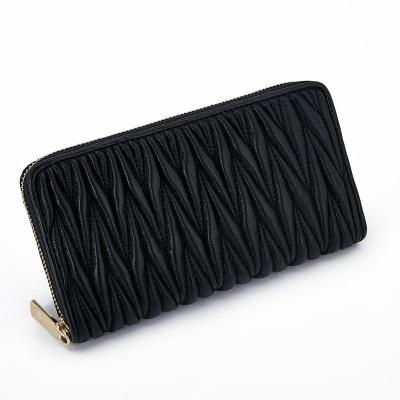 China The Other 2021 Wholesale New Clutch Bag For Women Genuine Cow Leather Purses With Zipper Along Ladies Wallet for sale