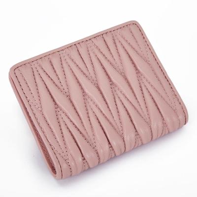 China The Other Wholesale Genuine Cow Leather Short Wallet For Fashion Simple Ladies Purse Women's Coin Purse 2021 News Wallet for sale