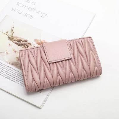 China 2022 Fashion Wholesale Other Wallet For Zipper Luxury Genuine Leather Multifunctional Ladies Bag Clutch Women Sheepskin Purse for sale