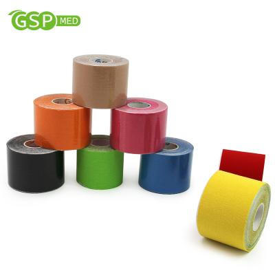 China Sports Kinesiology Sports Cotton Kinesiology Tape High Performance Elastic Muscle Breathable Medical Surgical Therapy Elastic Muscle Tape for sale