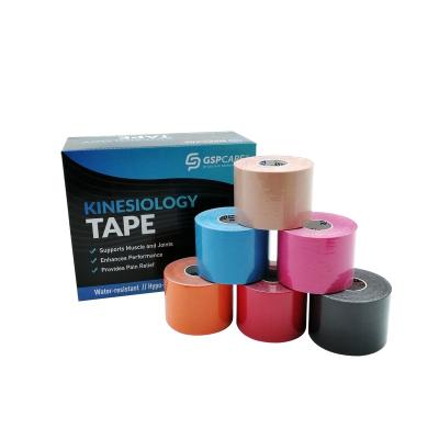 China Kinesiology Tape Surgical Medical Elastic Sports Muscle Breathable Waterproof Tape for sale