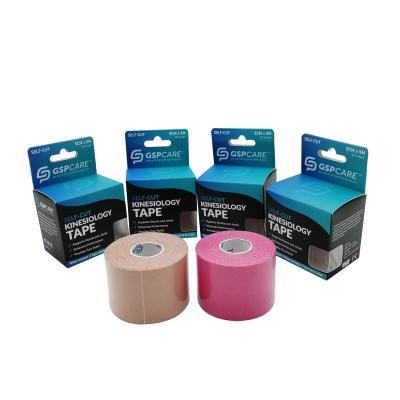 China Surgical Medical Waterproof Elastic Sports Color Kinesiology Tape Cotton Muscle Tape for sale