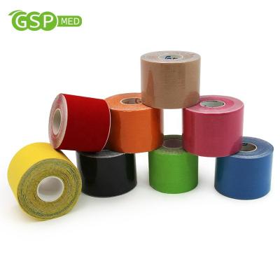 China Factory Price Kinesiology Tape Surgical Medical Colorful Breathable Sports Tape Muscle Tape for sale