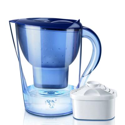 China Alkaline Household Charcoal Water Filter Jug Carbon Block Water Filter Pitcher Alkaline Jug for sale