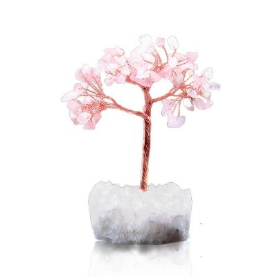 China China Wholesale Hot Sale Natural Money Tree Crystal Quartz Stone Lucky Tree Home Decorations for sale