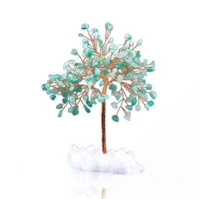 China China Wholesale Hot Selling Natural Hand Made Crystal Tree Lucky Tree Money Christmas Tree Decorations for sale