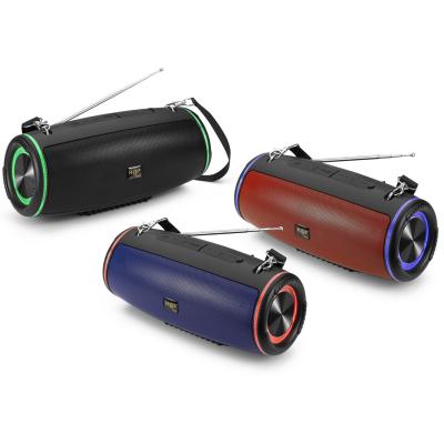 China Radio 8W RGB LED Bass Stereo Speaker Colorful Lightweight Outdoor Support USB TF FM BT MIC TWS Portable Wireless Phone Function HF-U36 for sale