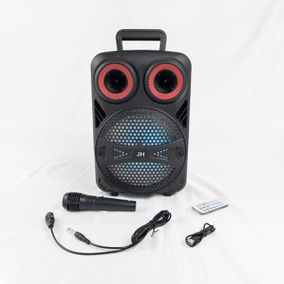 China Outdoor SD FM USB TWS AUX. Hot Sale JH8504 LED Function Phone Stage 8inch Party Wireless Portable Speaker Karaoke Bass Support Speaker for sale